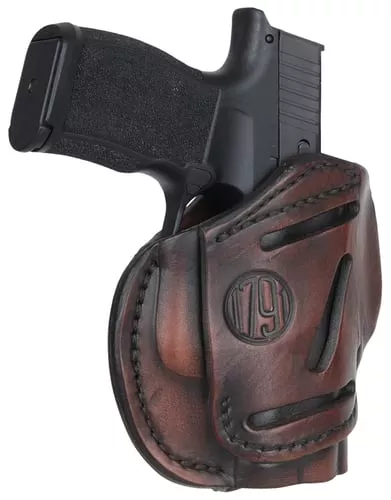 1791 Gunleather 3WH2VTGA 3-WayIWB/OWB Size 02 Vintage Leather Belt Loop Fits Ruger LCP Fits S&W Bodyguard Fits Glock 42 Ambidextrous Hand