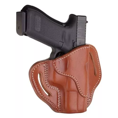 1791 Gunleather BH23CBRR BH2.3 OWB Size 2.3 Classic Brown Leather Belt Slide Compatible w/Glock 17/Sig P226/HK VP9 Right Hand