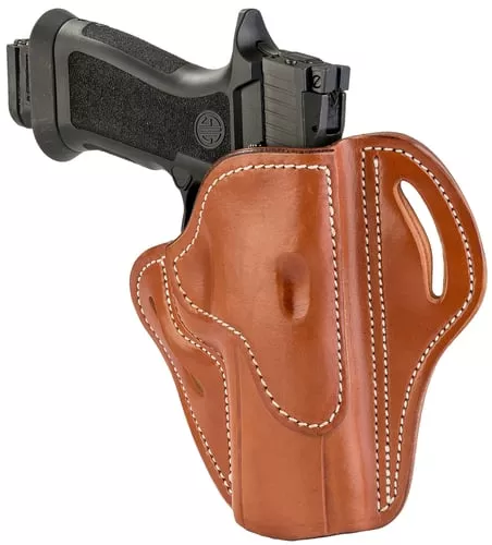 1791 Gunleather BH24CBRR BH2.4OWB 2.4 CLassic Brown Leather Belt Slide Fits Walther PPQ/Sig P320/Springfield XD-M