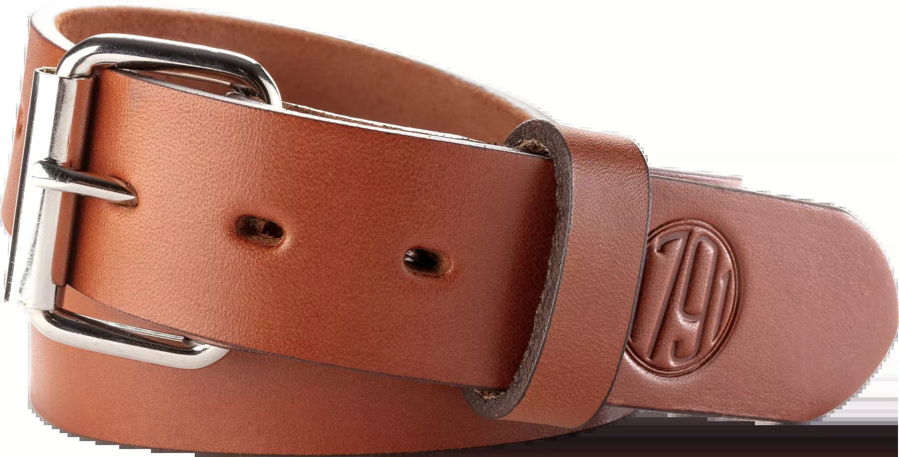 1791 Gunleather BLT-01 Gun Belt Classic Brown Leather 46/50 1.50" Buckle