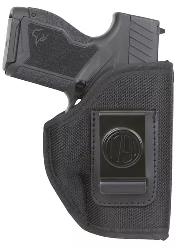 1791 Gunleather PNIWB1BLKL Premium NylonIWB Size 01 Black Ballistic Nylon Belt Clip Left Hand