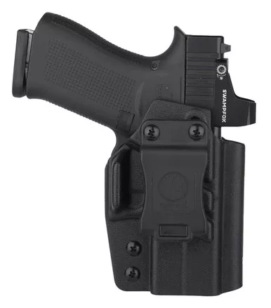 1791 Gunleather TACIWBG43XMOSBLKR Tactical Kydex Black Kydex, IWB Desgin & Belt Clip for Glock 43, 43X, 43X MOS & 48 Right Hand