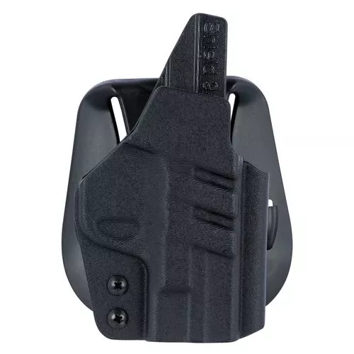 1791 Gunleather TACPDHOWBSHIELDBLKR Tactical Kydex OWB Black Kydex Paddle Fits S&W M&P Shield/S&W M&P Shield Plus