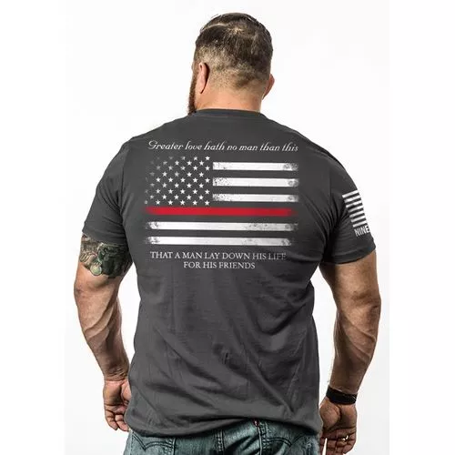 9 Line Men's Thin Red Line T-Shirt - Heavymetal