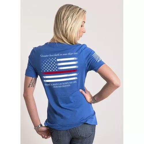 9 Line Women's Relaxed Fit T-Shirt - Thin Red Line