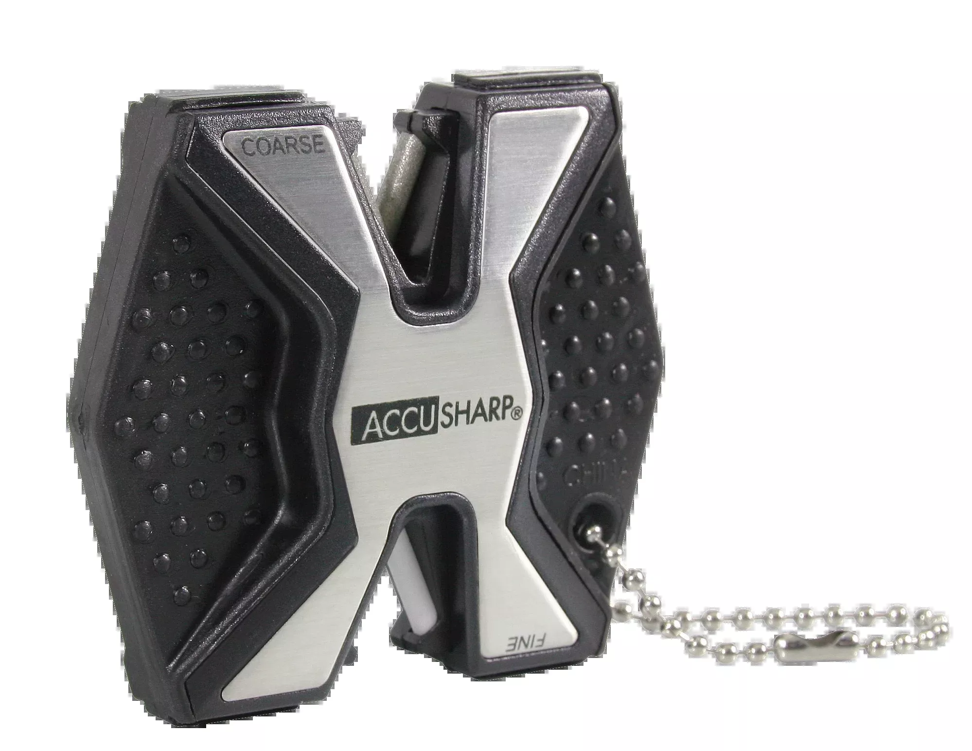 Accusharp 017C Diamond Pro 2-Step Knife Sharpener Diamond/Ceramic Coarse/Fine Aluminum Black/White
