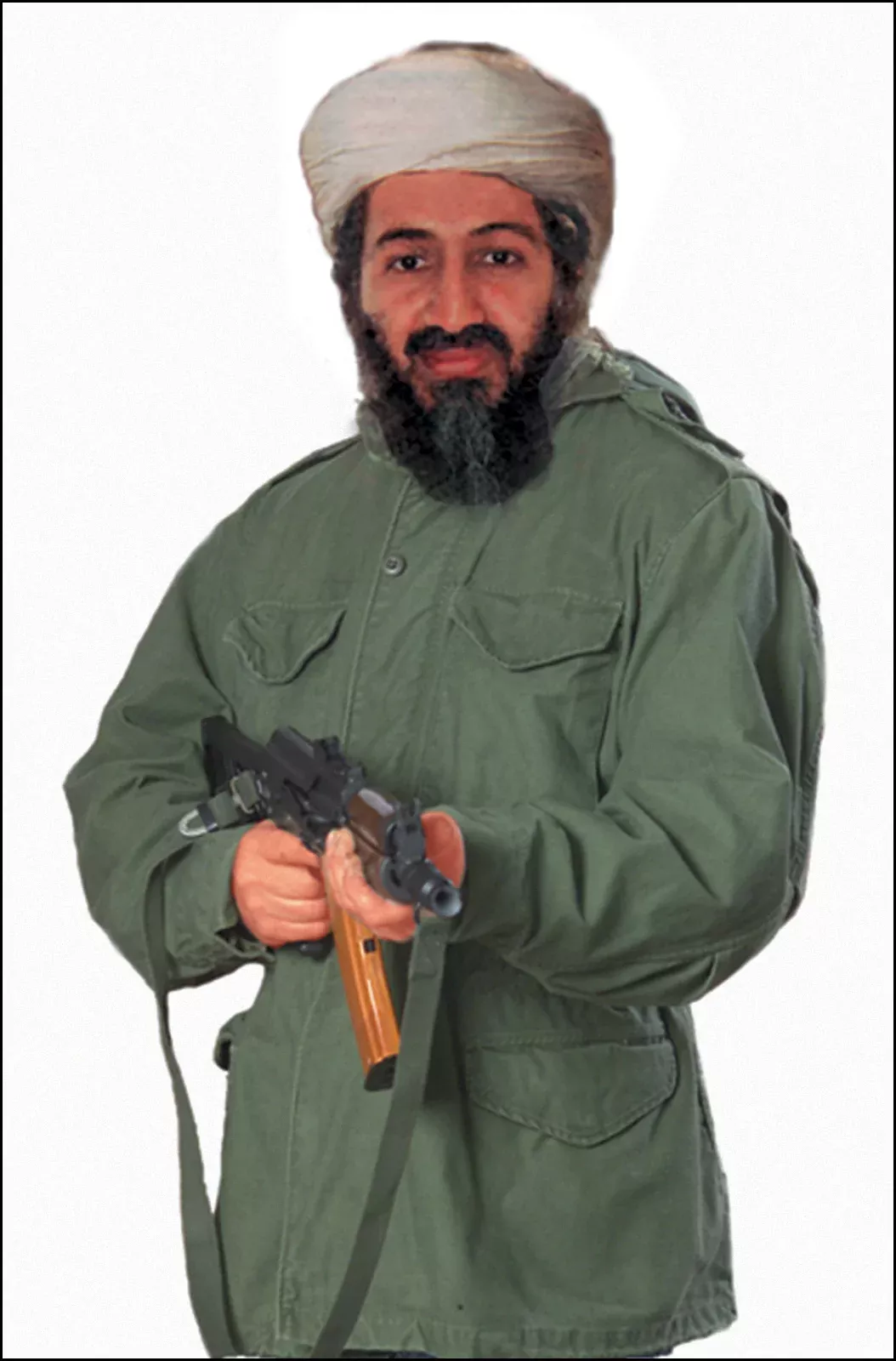 Action Target 1RT100 Military Terrorist Photo Osama Bin Laden Paper Hanging Target 24" x 38" 100/Box