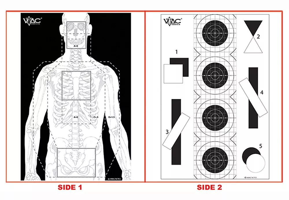 Action Target VTACP100 Advanced Training Marksmanship/Silhouette Paper Target 23" x 35" 100 Per Box