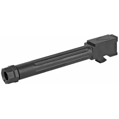 Agency Arms Mid Line Barrel Glock 17 Gen 5 9MM Threaded And Fluted - Black DLC Finish