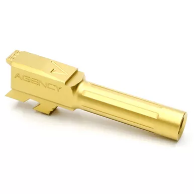 Agency Arms Mid Line Glock 43 Barrel -9MM, Titanium Nitride Finish, Fluted, Fits Glock 43