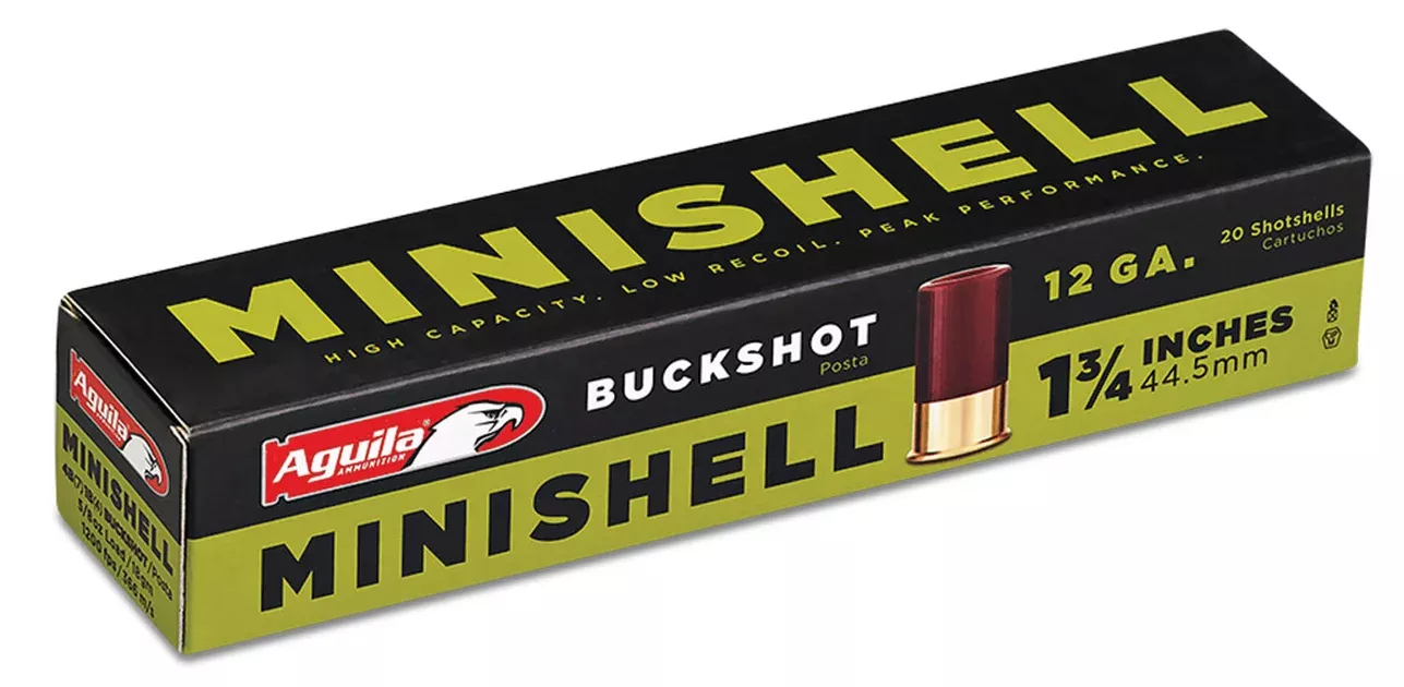 Aguila 1CHB1288 Minishell12 Gauge 1.75" 5/8 oz 4B (7P)/1B (4P) Shot 20 Per Box/25 Cs