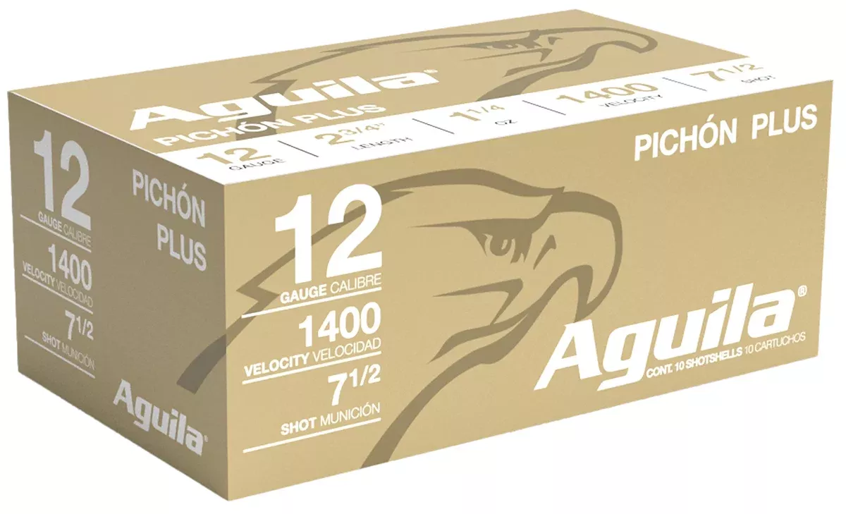 Aguila 1CHB1295 Pichon Plus12Gauge 2.75" 1 1/4oz 7.5Shot 10 Per Box/25 Case