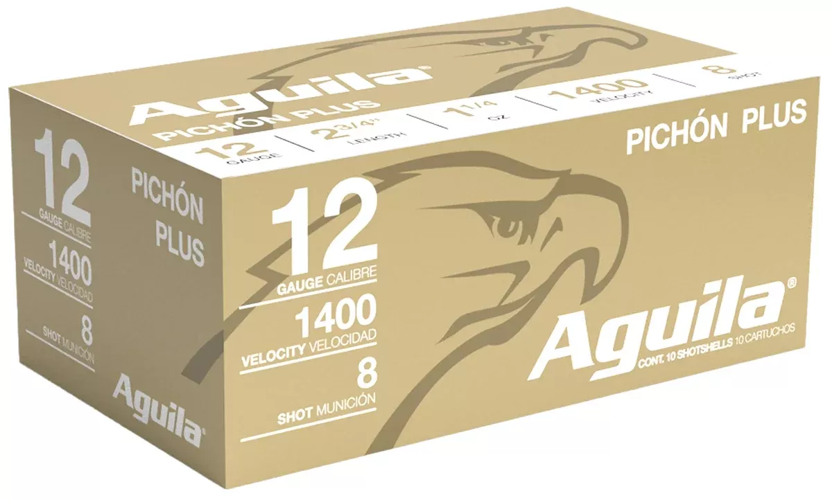 Aguila 1CHB1296 Pichon Plus12Gauge 2.75" 1 1/4oz 8Shot 10 Per Box/25 Case