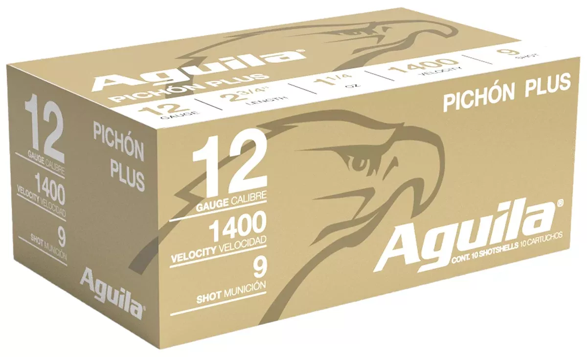 Aguila 1CHB1297 Pichon Plus12Gauge 2.75" 1 1/4oz 9Shot 10 Per Box/25 Case