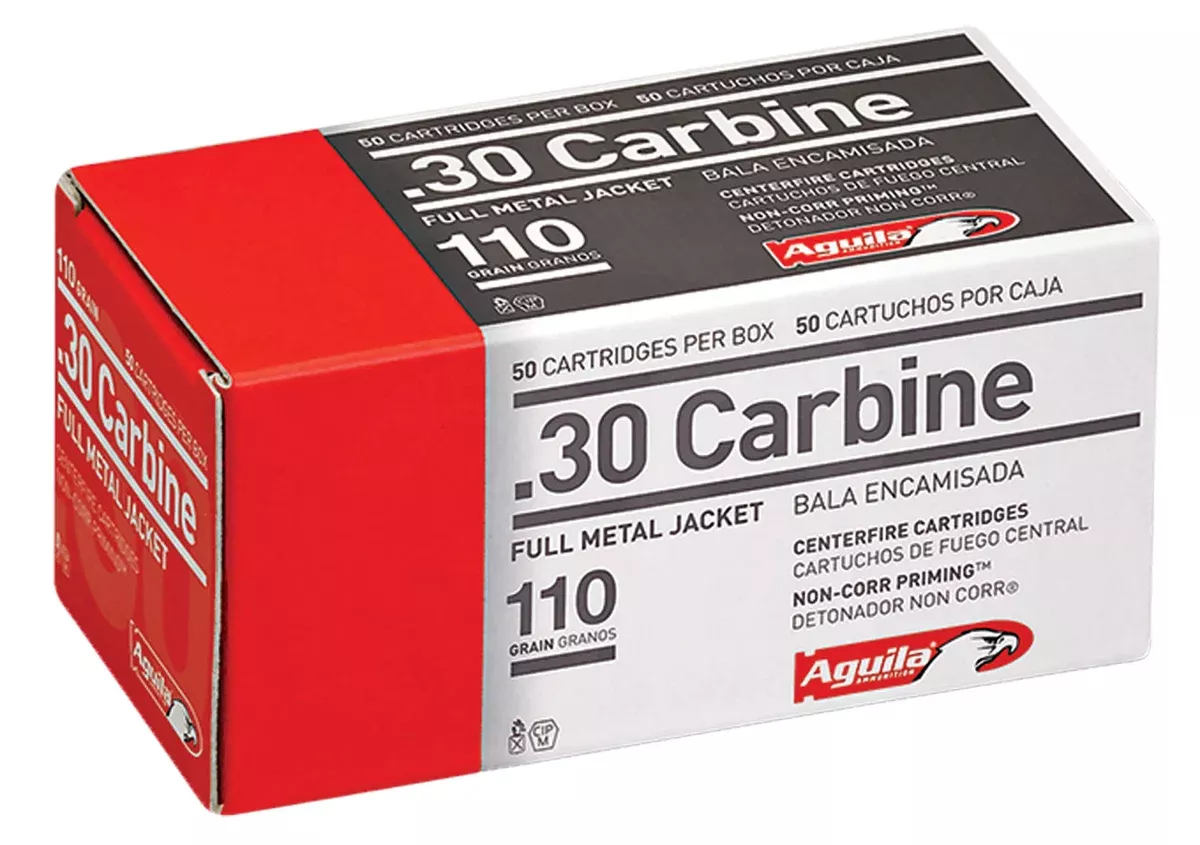 Aguila 1E302110 30Carbine 110gr Full Metal Jacket 50 Per Box/20 Case