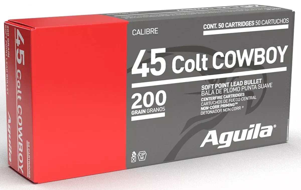 Aguila 1E454319 Cowboy Action45Colt 200gr Soft Point 50 Per Box/10 Case