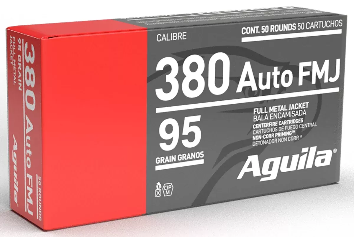 Aguila 1E802110 380ACP 95gr Full Metal Jacket 50 Per Box/20 Case