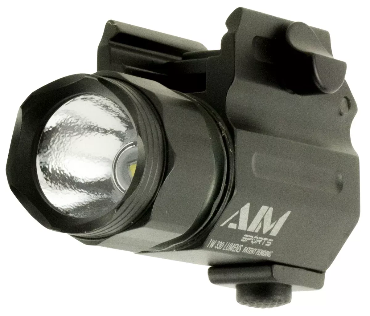 Aim Sports FQ330C Compact FlashlightBlack Anodized 330 Lumens White/Red/Green/Blue CREE LED
