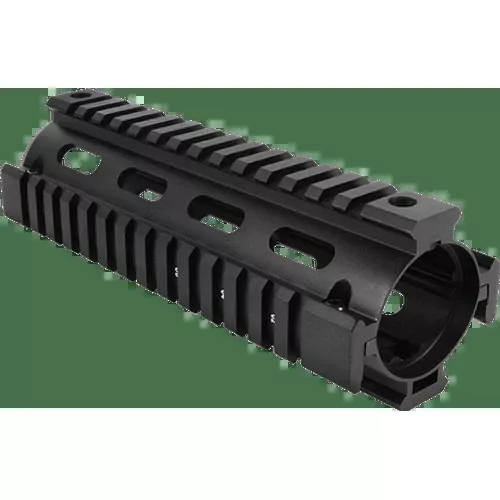 Aim Sports MT021 M4 Handguard 6" Carbine Style Made of Aluminum with Black Anodized Finish & Quad Rail