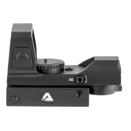 Aim Sports RT503F Reflex Full-Size 1x 33mm Dual Illuminated Red/Green 4 Pattern Black Anodized