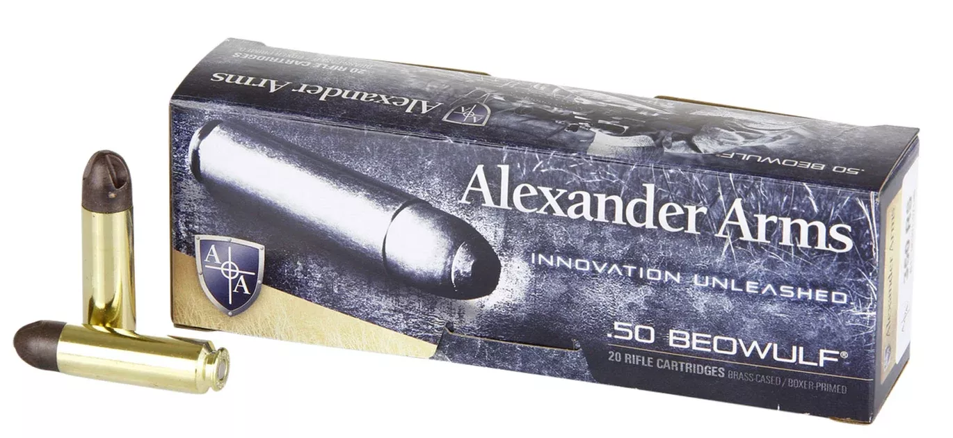 Alexander Arms AB200ARXBX PolyCase Inceptor ARX50Beowulf 200gr Inceptor ARX 20 Per Box/10 Case