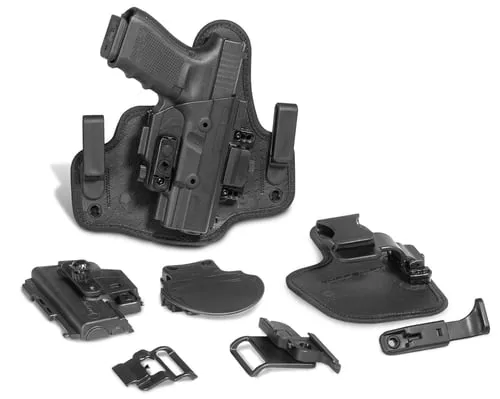 Alien Gear Holsters SSHK0601RHD ShapeShift Core Carry Pack IWB/OWB Black Polymer Belt Slide/Paddle Fits Glock 17