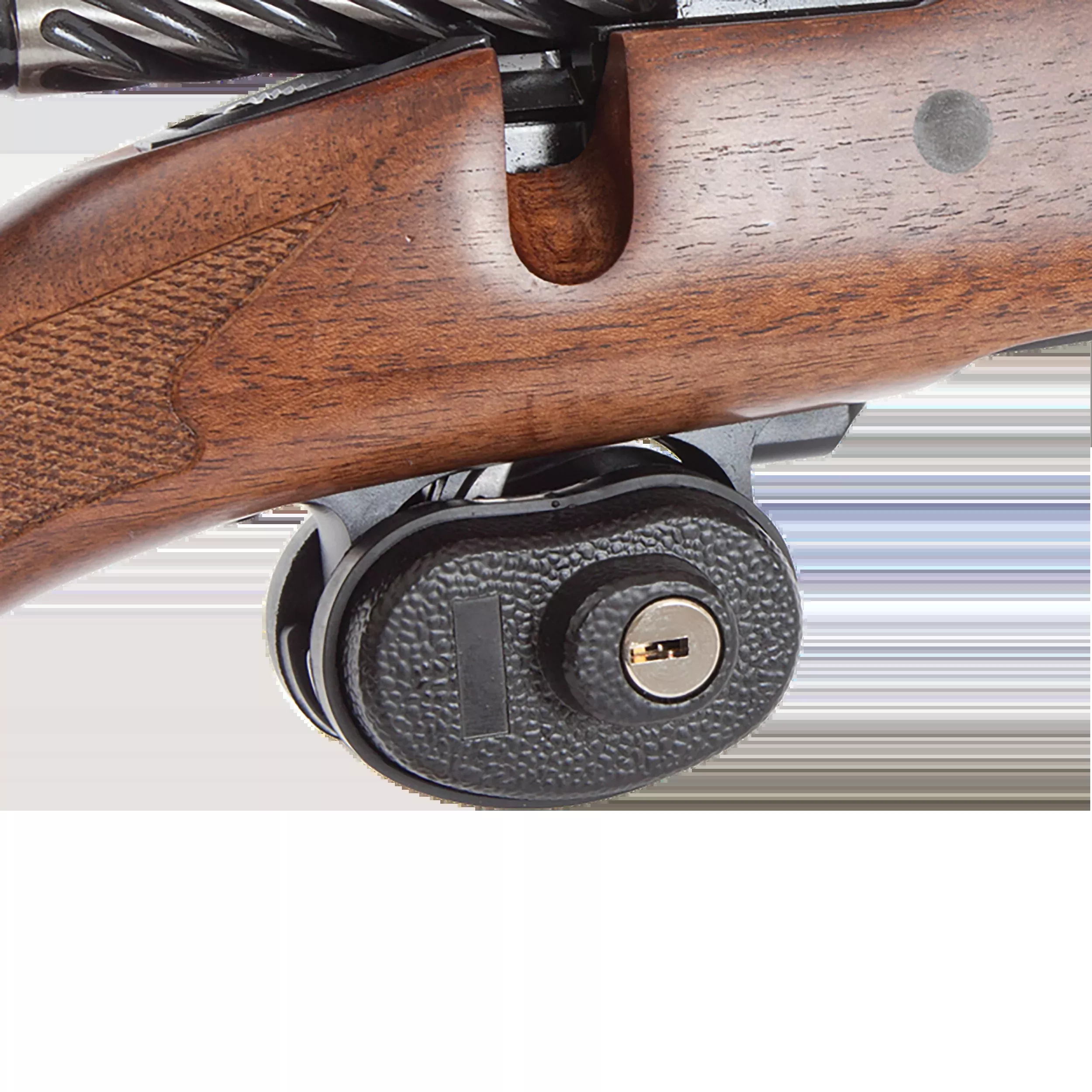 Allen 15415 Trigger Lock Keyed Black Steel - Handgun/Rifle/Shotgun