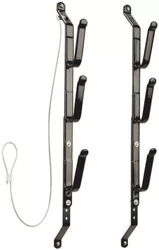 Allen 18520 Three Gun Locking Gun Rack, Vinyl Coated, Wall or Over