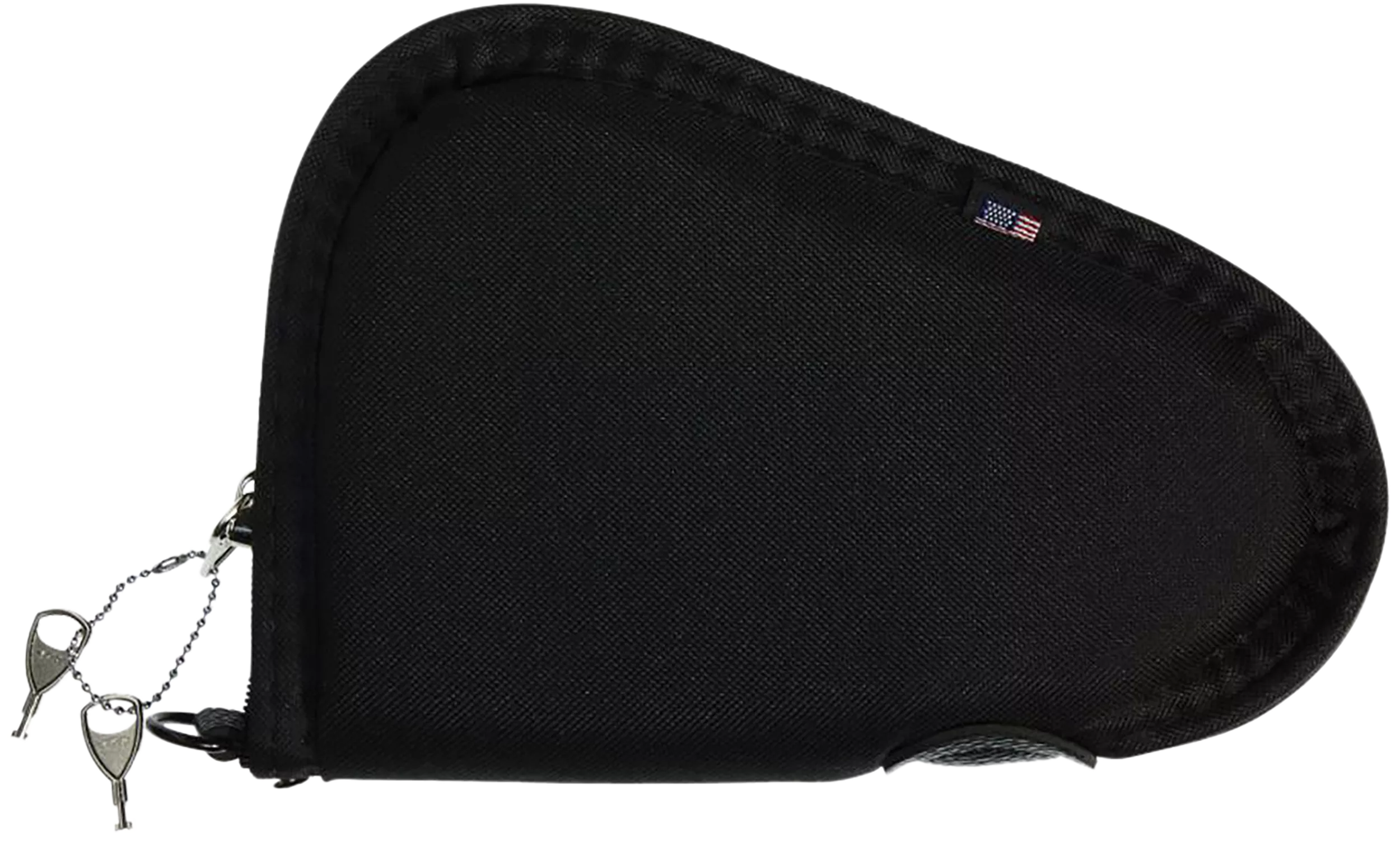 Allen 748 Locking Handgun Case Black Endura, YKK Zippers & Foam Padding Includes 2 Keys 8" L