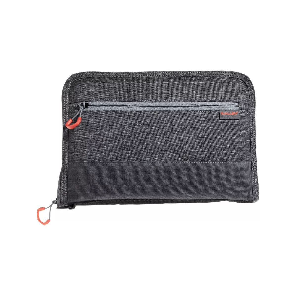 Allen 7757 Auto-Fit 2.0 Deluxe Handgun Case Gray w/Red Accents, Foam Padding, Knit Interior, Exterior PocketFinish for Most Full-Size Semi-Autos 11" L