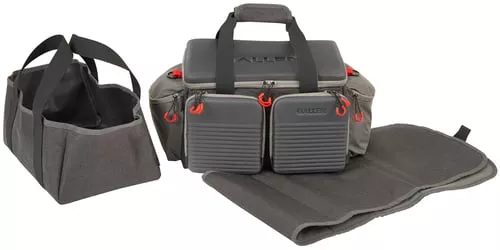 Allen 8325 Competitor Premium Range Bag with Fold-Up Mat, Gray Molded