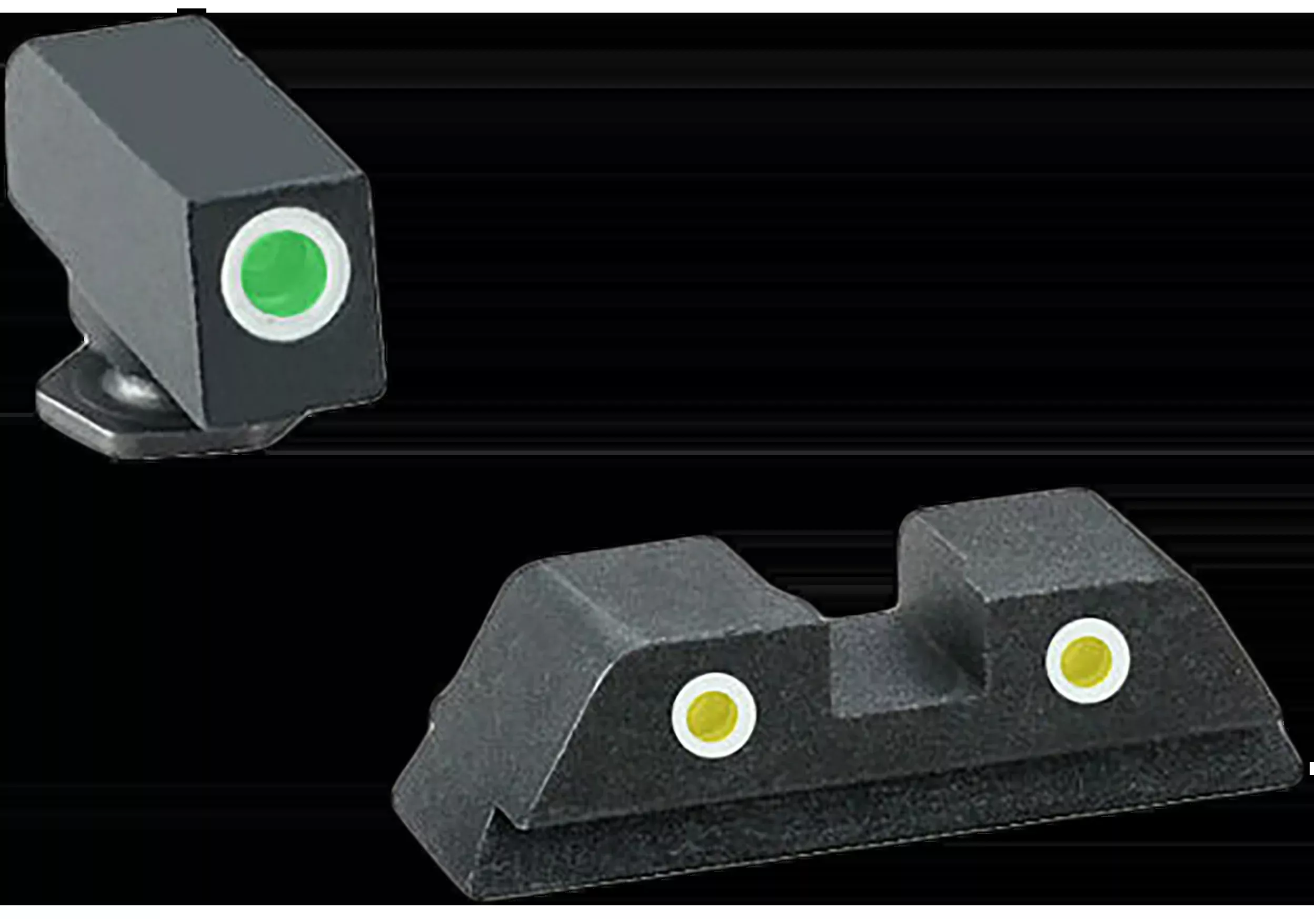 Ameriglo GL115 Classic Tritium Sight Set for Glock Gen 1-4 / Gen 5 - Green Front / Yellow Rear