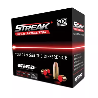 Ammo Inc STREAK 9mm Luger 124 gr Total Metal -Red Streak Technology - 200 Rounds per Box