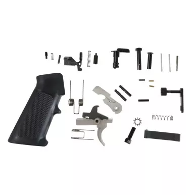 Anderson Manufacturing AR Complete Lower Receiver Parts Kit - Stainless Steel Trigger and Hammer