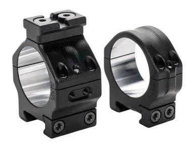 Area 419 Hybrid 34mm Low Scope Rings Black Aluminum - 419-HYBRIDRING-3424