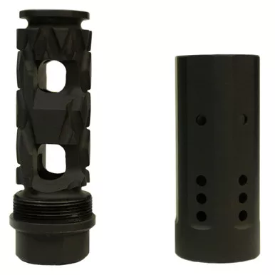 Armaspec Rifter Linear Muzzle Brake - 223 Remington/556NATO, 1/2x28, Black Nitride Finish