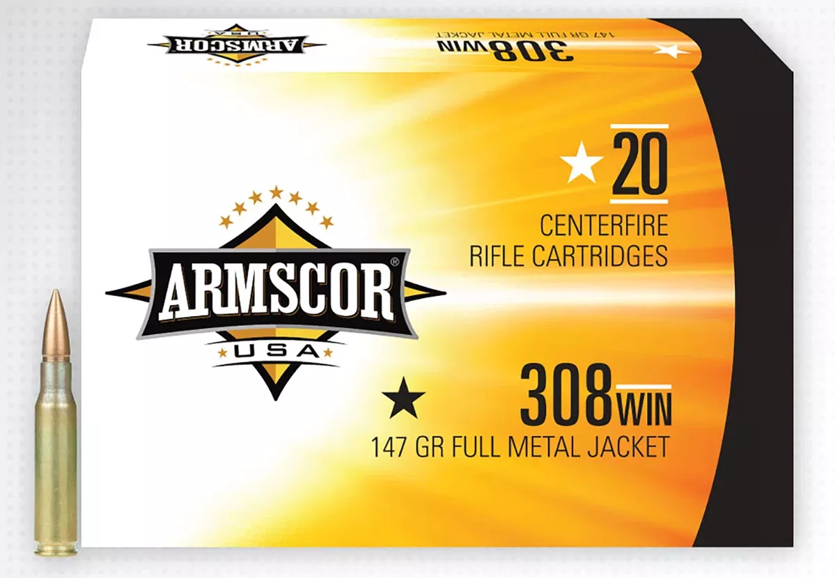 Armscor 50170PH Precision308 Win 147 gr Full Metal Jacket (FMJ) 20 Per Box/25 Cs