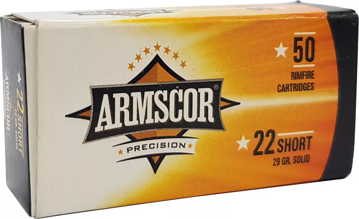 Armscor 50415 Precision22Short 29gr Solid Point 50 Per Box/100 Case
