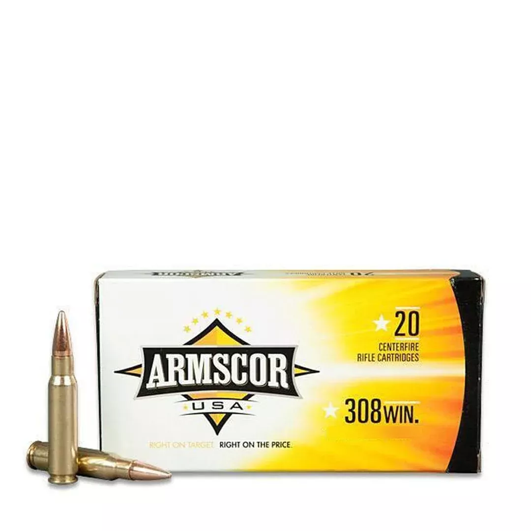 Armscor AC3082N USA308Win 168gr Hollow Point Boat Tail 20 Per Box/10 Case