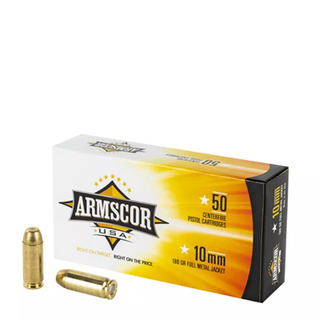 Armscor FAC102N USA10mmAuto 180gr Full Metal Jacket 50 Per Box/20 Case