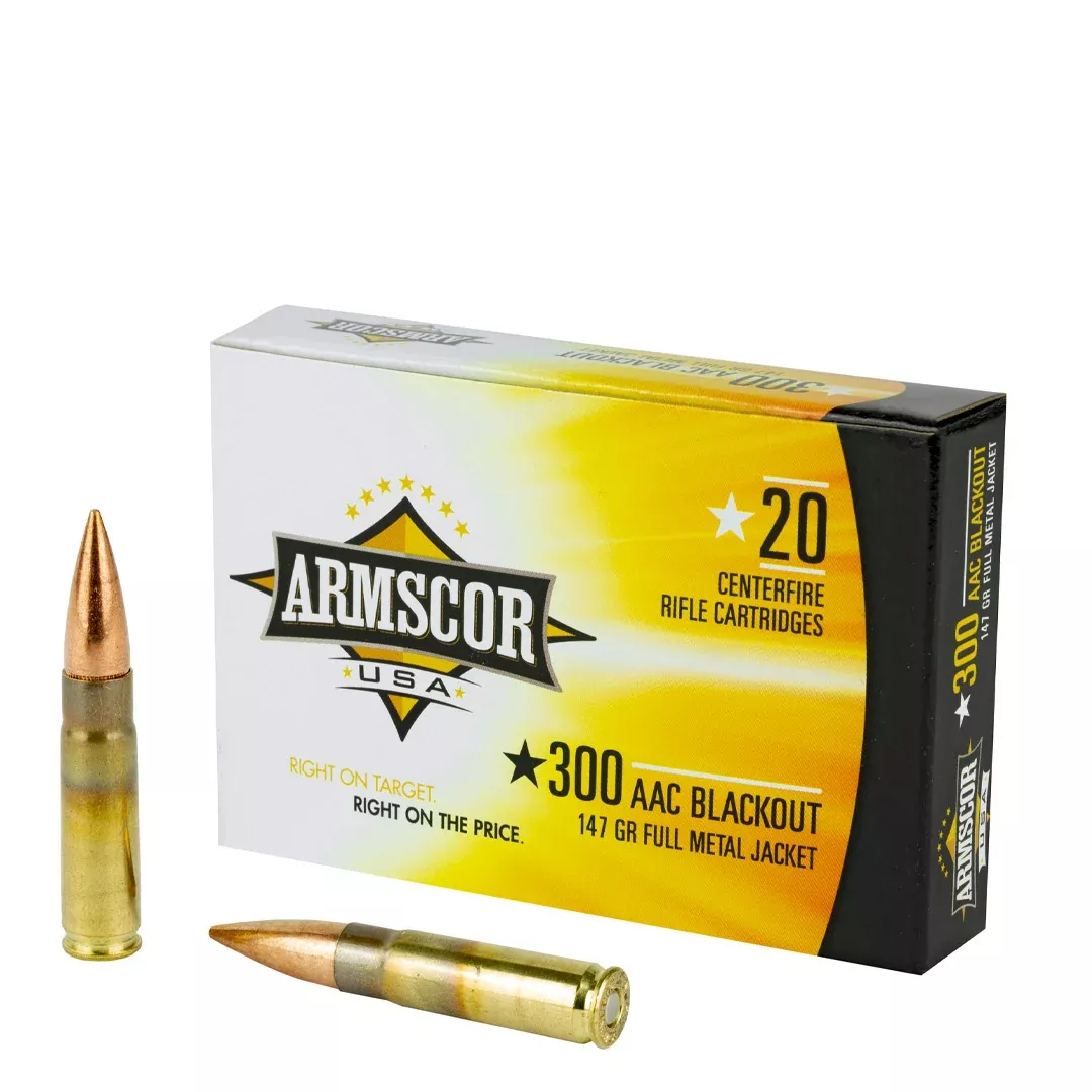 Armscor FAC300AAC1N USA300Blackout 147gr Full Metal Jacket 20 Per Box/10 Case