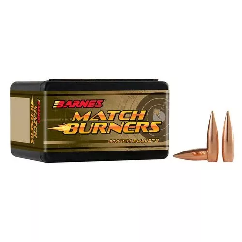 Barnes Bullets 30230 Match Burners 6.5mm .264 140 GR Match Burners Boat Tail 100 Box