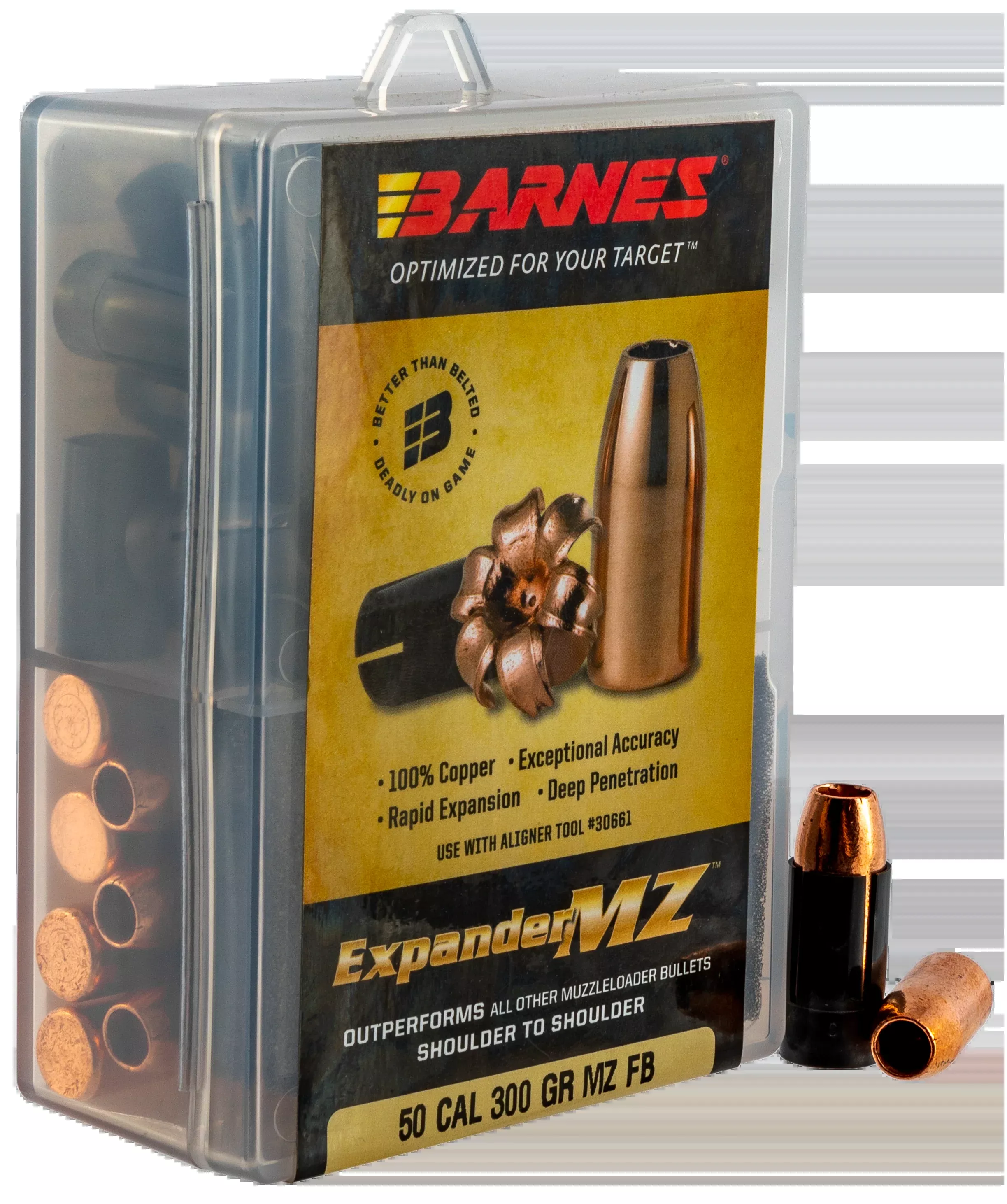 Barnes Bullets Expander MZ 50 Caliber 300gr Hollow Point Muzzleloader 24/Box