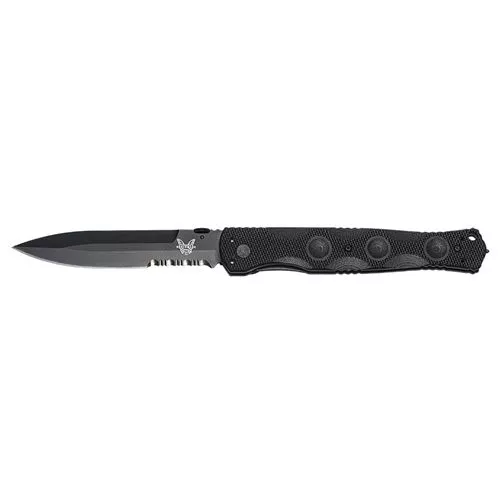 Benchmade 390SBK SOCP Folding Knife 4.47" D2 Black
