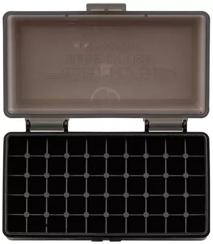 Berrys 19642 Ammo Box9mm/380ACP Smoke/Black Polypropylene 50rd