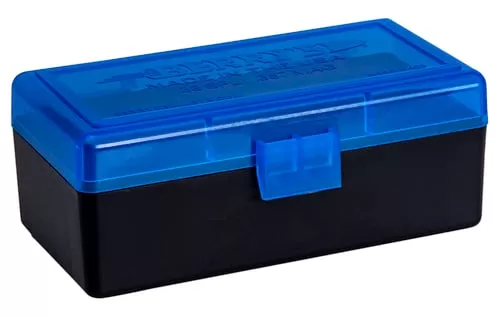Berrys 36713 Ammo Box38Special/357Mag Blue/Black Polypropylene 50rd