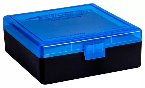Berrys 95182 Ammo Box38Special/357Mag Blue/Black Polypropylene 100rd