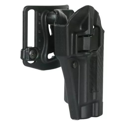 Blackhawk 410003BKR Serpa CQC OWB Size 03 Black Carbon Fiber Polymer Belt Loop/Paddle Fits 1911 Government & Clones Right Hand