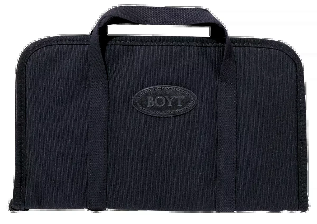Boyt Harness Rectangular Pistol Rug 13" Waxed Canvas Black Handgun Case