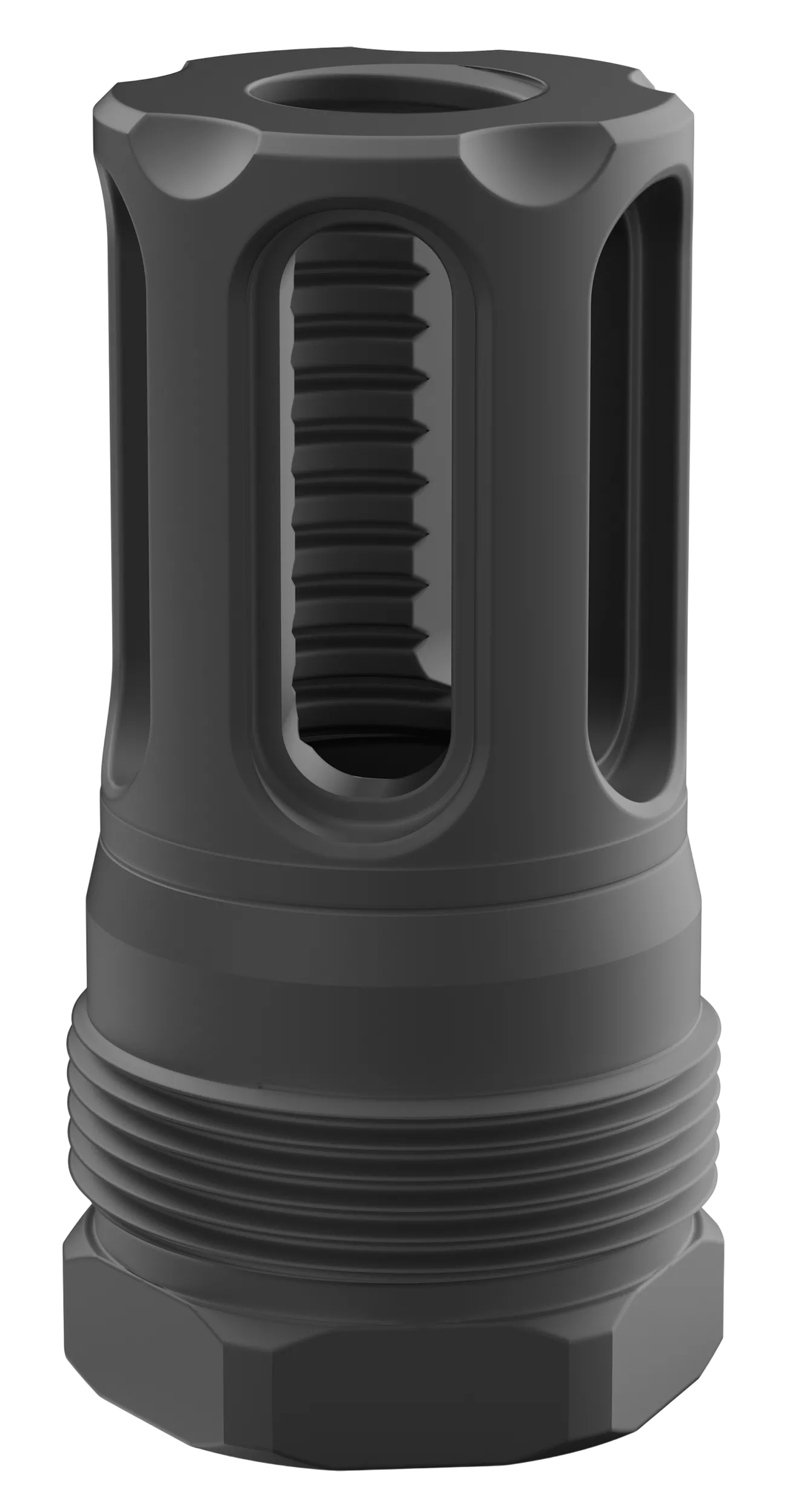 Breek Arms BRK4421 Sentinel Caged Plan B Black Nitride Steel 5/8"x24 Threads 30 Cal
